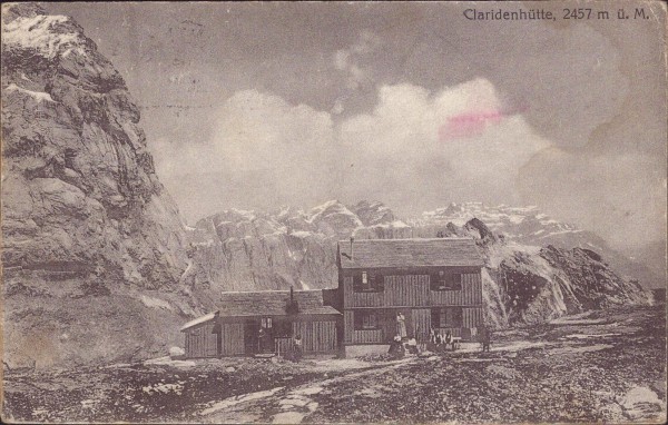 Claridenhütte Vorderseite