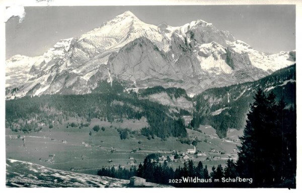 Wildhaus mit Schafberg Vorderseite