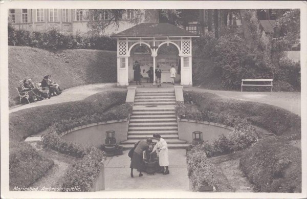 Marienbad,Ambrosioquelle Vorderseite