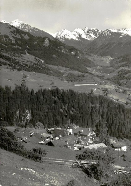 Pany, Blick gegen die Silvrettgruppe Vorderseite