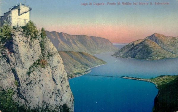 Lugano, Ponte di Melide Vorderseite