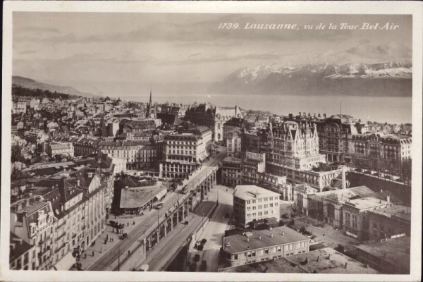 Lausanne - vu de la Tour Bel Air