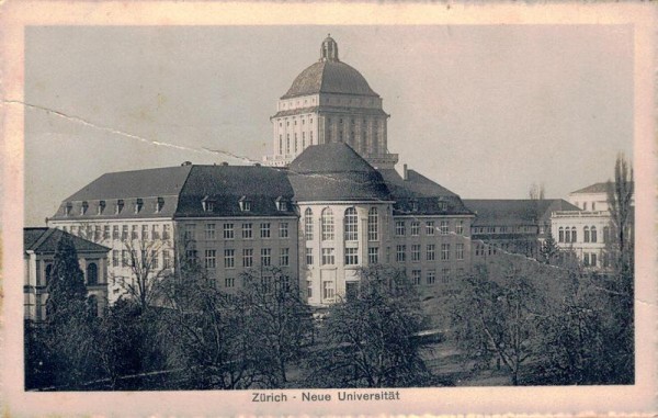 Zürich - Neue Universität Vorderseite