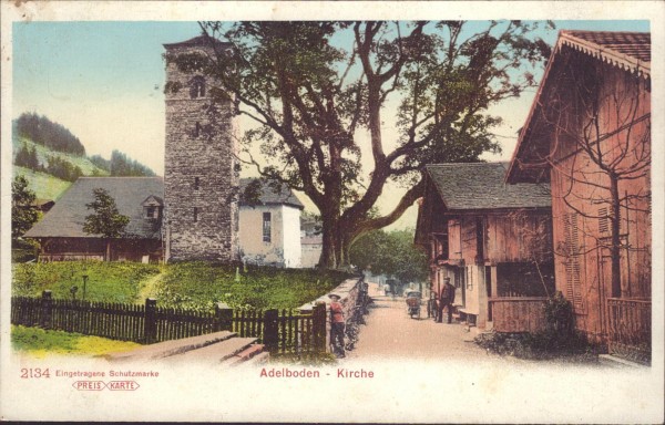 Kirche, Adelboden Vorderseite
