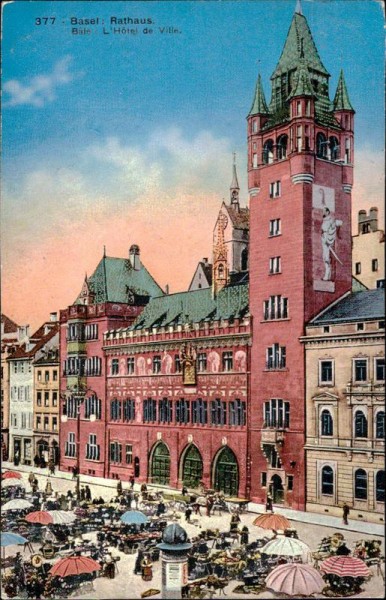 Basel Rathaus Vorderseite