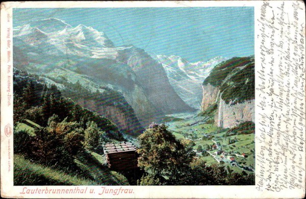 Lauterbrunnenthal und Jungfrau Vorderseite