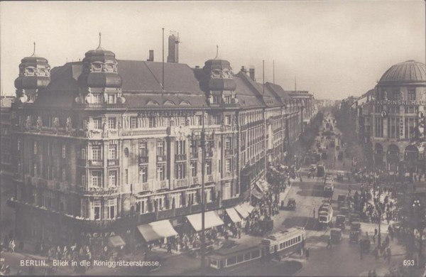 Berlin, Blick in die Königgratzerstrasse Vorderseite