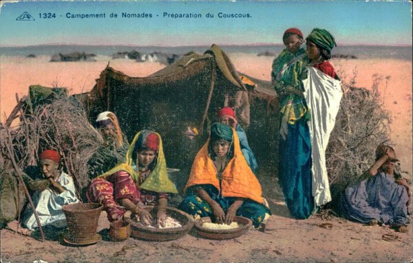 Campement de Nomade-Préparation du Couscous Vorderseite