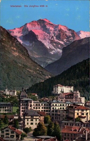 Interlaken. Die Jungfrau (4166 m) Vorderseite