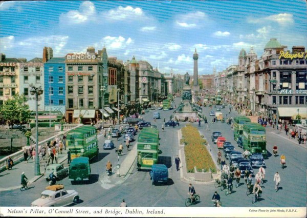 Nelson's Pillar O'Connell Street and Bridge, Dublin Vorderseite