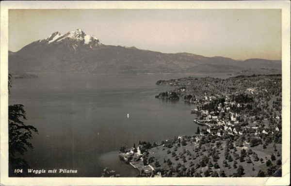Weggis mit Pilatus Vorderseite