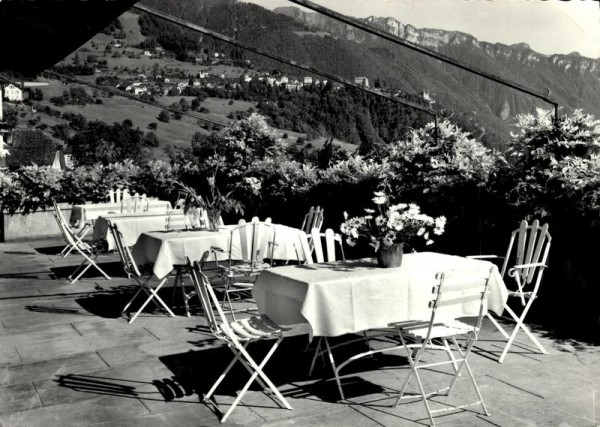 Vue de l'Hotel des Iris, Chernex s. Montreux Vorderseite