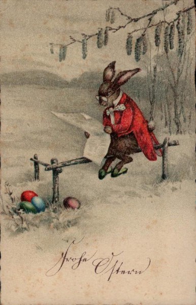 Frohe Ostern. 1923 Vorderseite