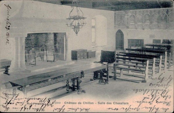 Château de Chillon - Salle des Chevaliers Vorderseite