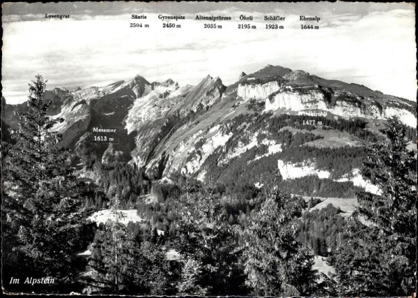 Im Alpstein Vorderseite