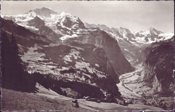 Wengen Jungfrau Breithorn Lauterbrunnental