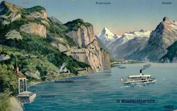 Der Vierwaldstättersee vor 1911 Vorderseite