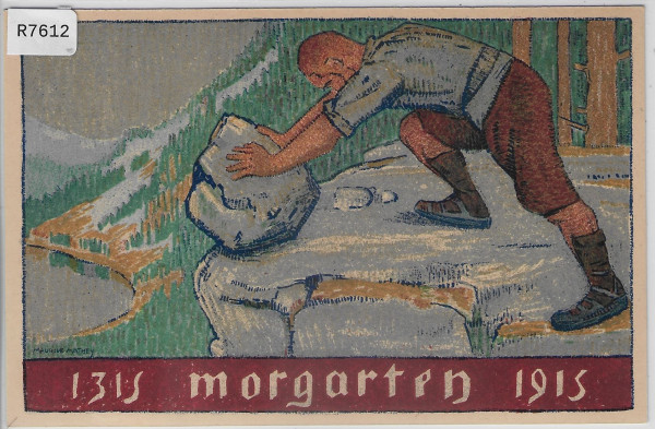 1915 Urnertag Journee Uranaise - 600e * Anniversaire de Morgarten - franz. Text