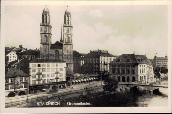 Zürich - Grossmünster Vorderseite