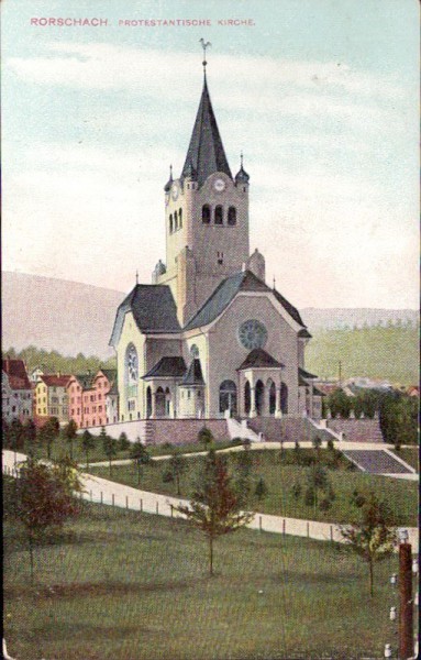 Rorschach - Protestantische Kirche. 1912