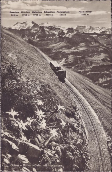 Brienz - Rothorn-Bahn mit Hochalpen