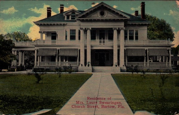 Recidence of Mrs. Laura Swearingen, Church Street, Bartow, Fla.