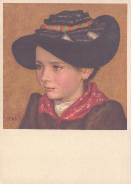 Francois de Ribaupierre, Mädchen aus Evolena Vorderseite
