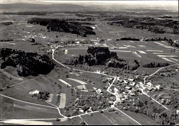 Neschwil bei Weisslingen, Flugaufnahme Vorderseite