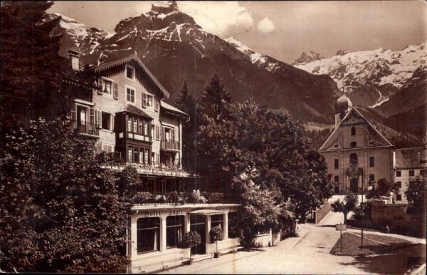 Engelberg. Hotel Engel  Vorderseite