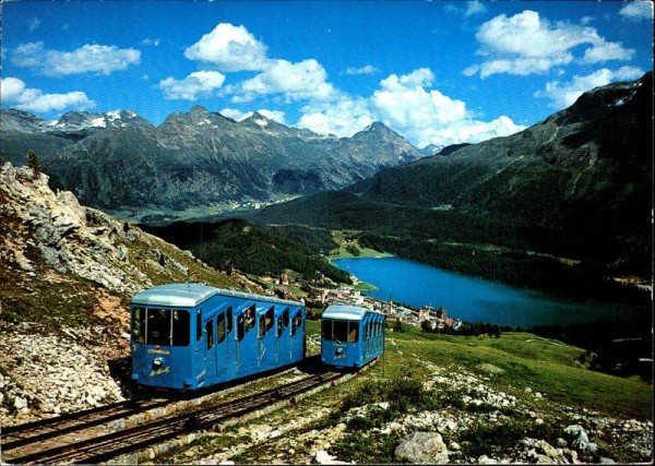 St. Moritz mit Corvigliabahn Vorderseite