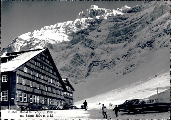 Buffet Schwägalp mit Säntis Vorderseite