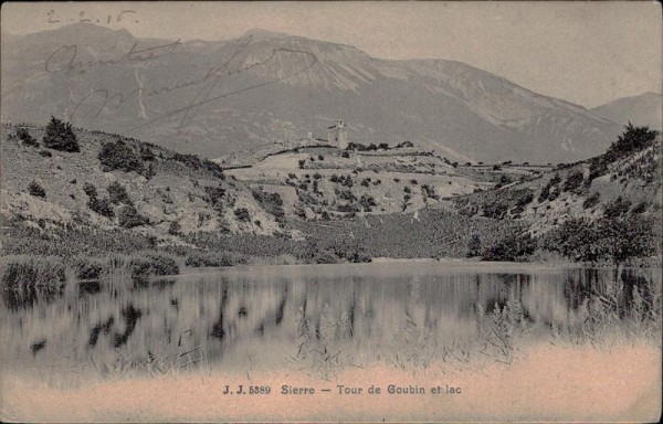 Sitten/Sion - Tour de Goubin et lac Vorderseite