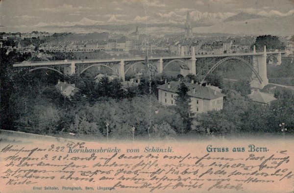 Kornhausbrücke vom Schänzli Vorderseite