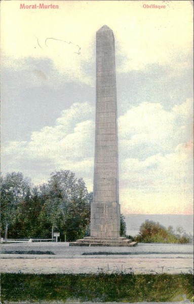 Morat/Murten - Obelisk Vorderseite