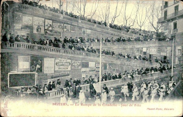 Beziers-La Rampe de la Citadelle-Jour de Fete Vorderseite