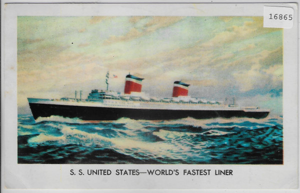 S.S. United States - World's Fastest Liner - Dampfschiff steamboat