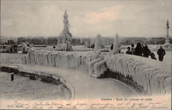 Genève - Quai du Léman et Jetée Vorderseite