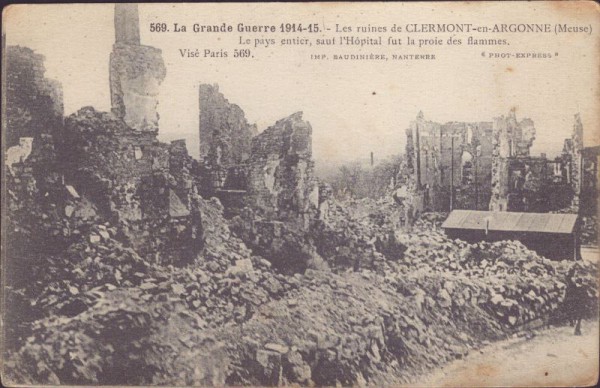 Clermont-en-Argonne, Meuse, 1914-15