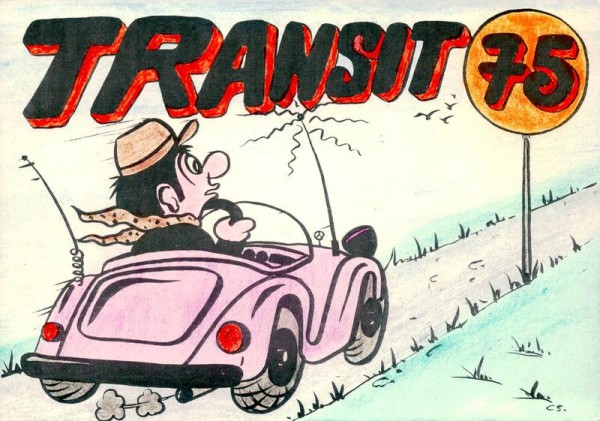 QSL- Karte, Transit 75, Sirnach Vorderseite