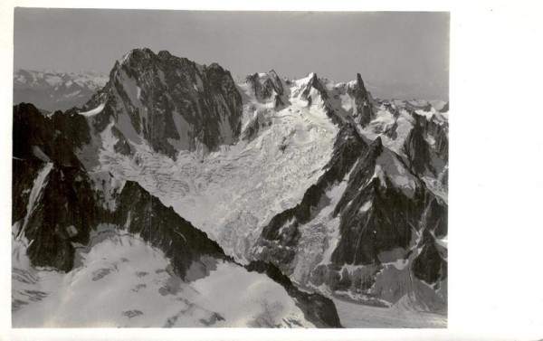 Grandes Jorasses, du Col, Callotte, Dome, Aig.de Rochefort, Mont Mallet, Glacier du Mont Mallet  Vorderseite