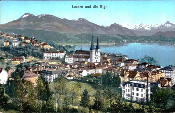 Luzern und die Rigi Vorderseite
