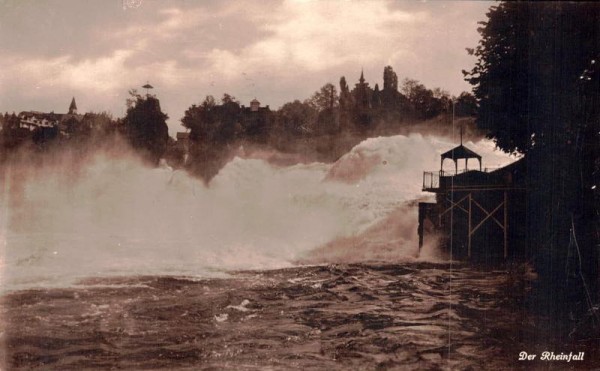 Der Rheinfall. 1929 Vorderseite