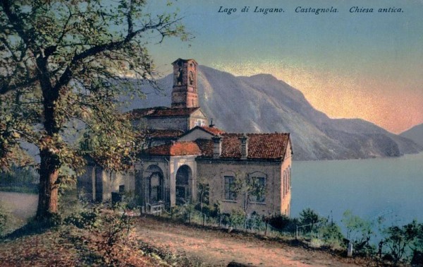 Lago di Lugano, Castagnola, Chiesa antica Vorderseite