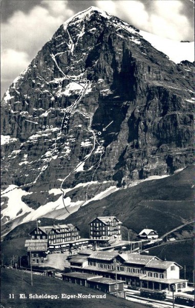 Kleine Scheidegg/Eiger-Nordwand (3967 m) Vorderseite