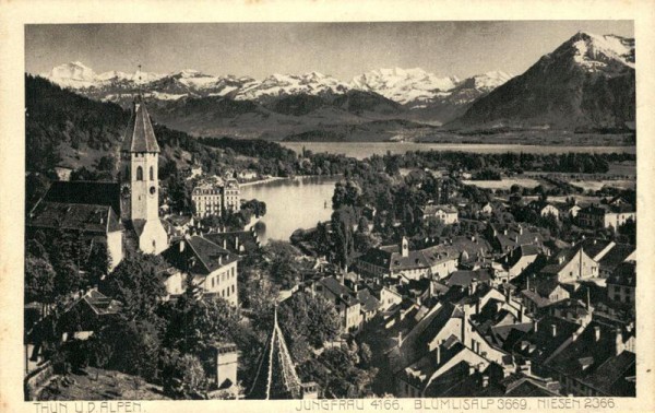 Thun u.d.Alpen Vorderseite