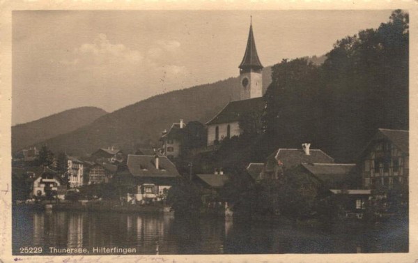 Thunersee, Hilterfingen. 1914 Vorderseite