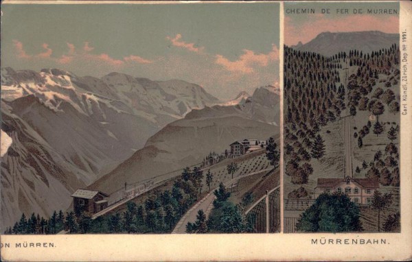Mürrenbahn, Station Mürren Vorderseite