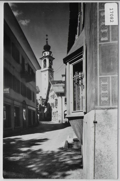 Samedan - Dorfpartie mit Kirche