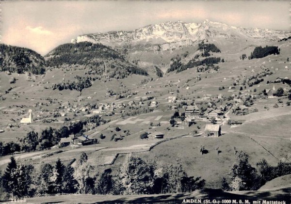 Amden mit Mattstock Vorderseite
