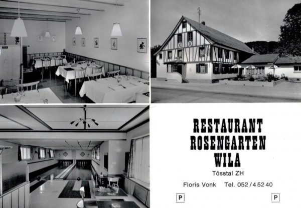 Wila ZH, Restaurant Rosengarten Vorderseite